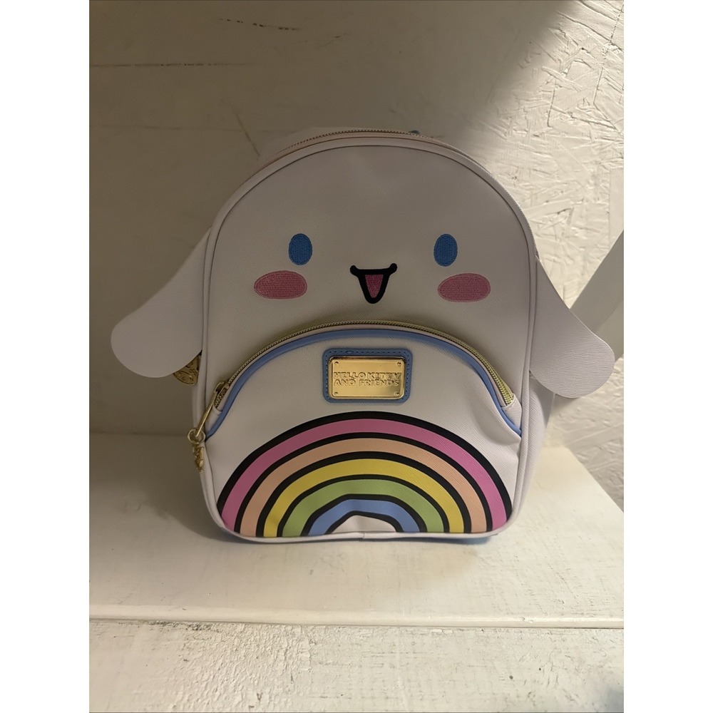 Hello Kitty and Friends Girls Cinnamoroll Women's 10.5" Mini Backpack, White